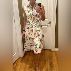 Zara light weight button down dress. Sz M